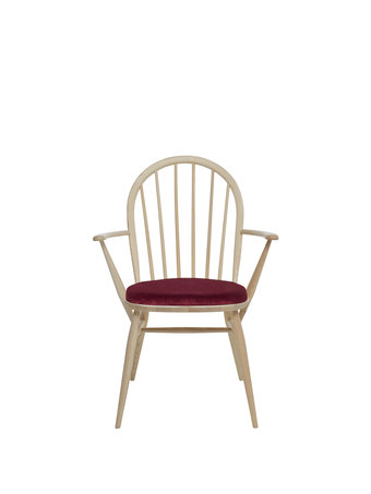 Image of Upholstered Windsor Dining Armchair